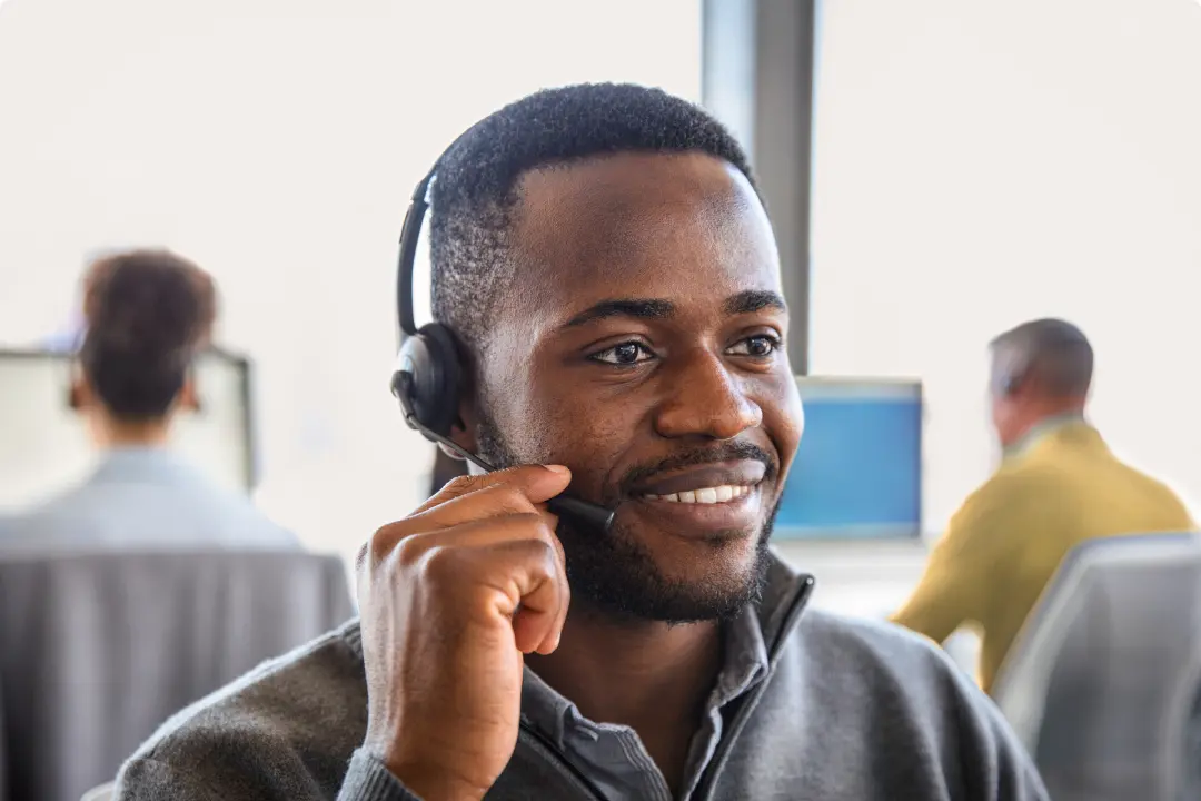 AnewHealth care team member on a call